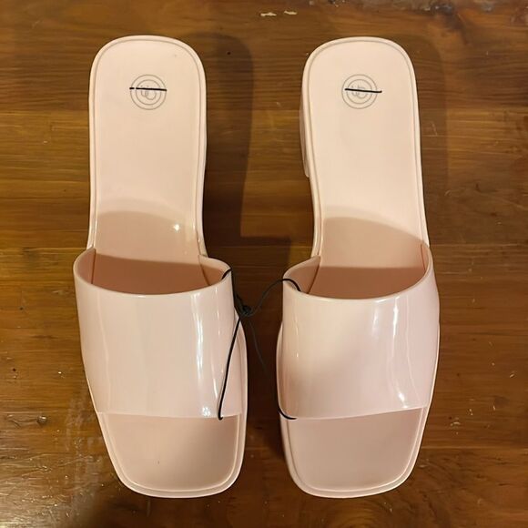 Urban Outfitters Pink Vista Jelly Platform Heeled Sandals - Picture 5 of 7